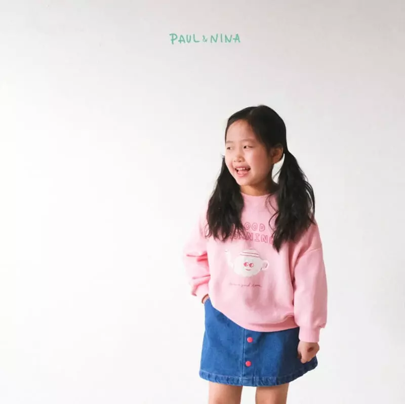 Paul & Nina - Korean Children Fashion - #designkidswear - Good Morning Sweatshirt - 6