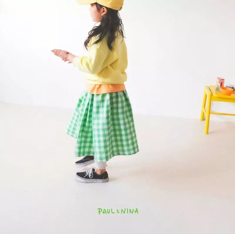 Paul & Nina - Korean Children Fashion - #discoveringself - Check Check Skirt - 6