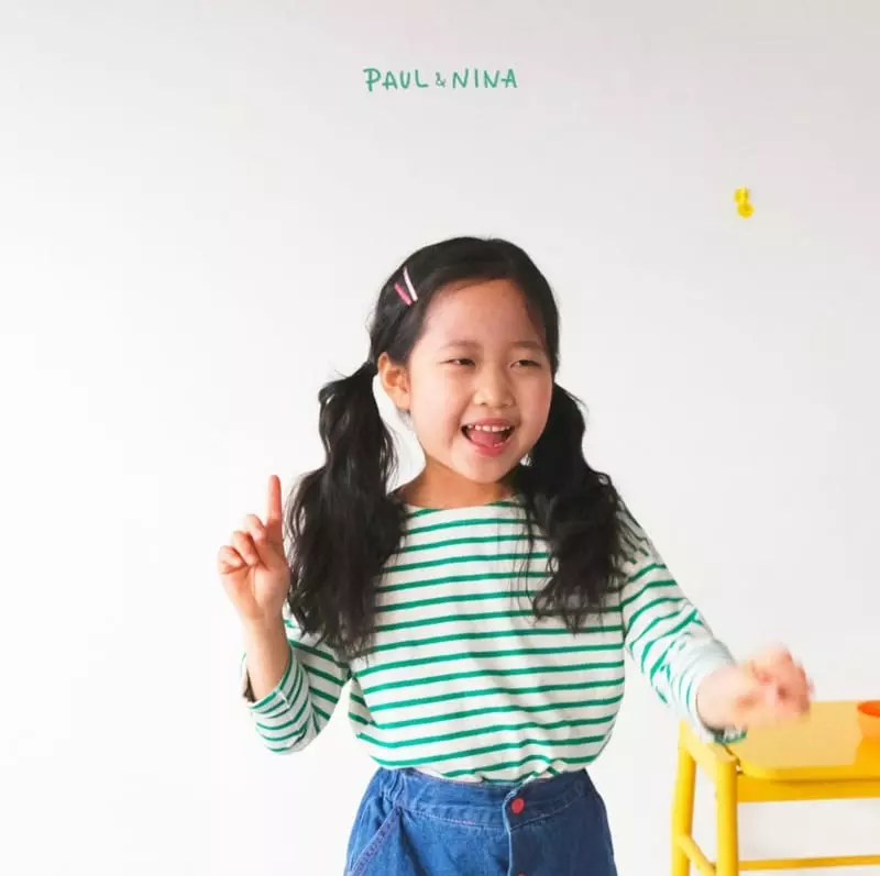 Paul & Nina - Korean Children Fashion - #discoveringself - Spring Pretty Stripes Tee - 3