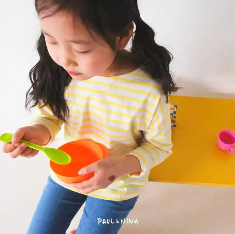 Paul & Nina - Korean Children Fashion - #discoveringself - Spring Pretty Stripes Tee - 4