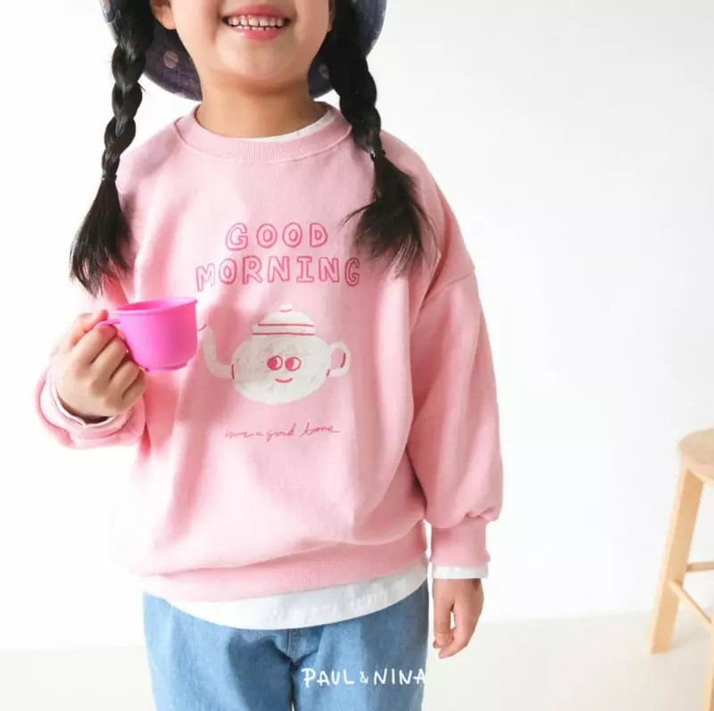 Paul & Nina - Korean Children Fashion - #kidsstore - Good Morning Sweatshirt - 10