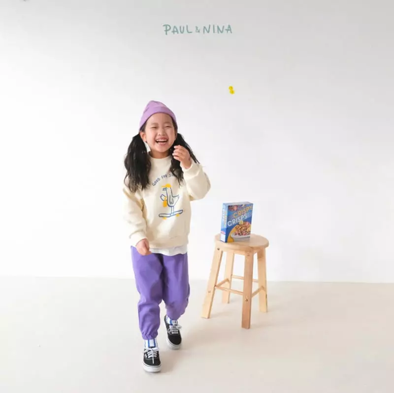 Paul & Nina - Korean Children Fashion - #kidsstore - Vivid Jogger Pants - 8