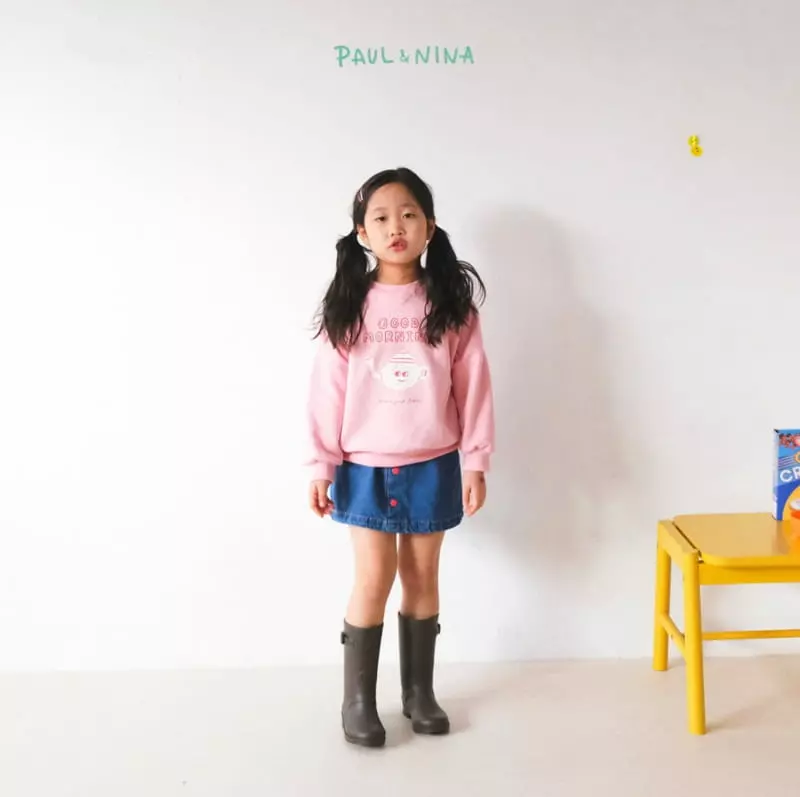 Paul & Nina - Korean Children Fashion - #kidzfashiontrend - Good Morning Sweatshirt - 11