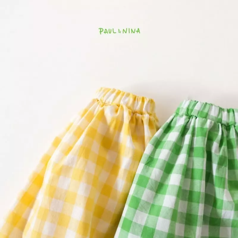 Paul & Nina - Korean Children Fashion - #kidzfashiontrend - Check Check Skirt - 10