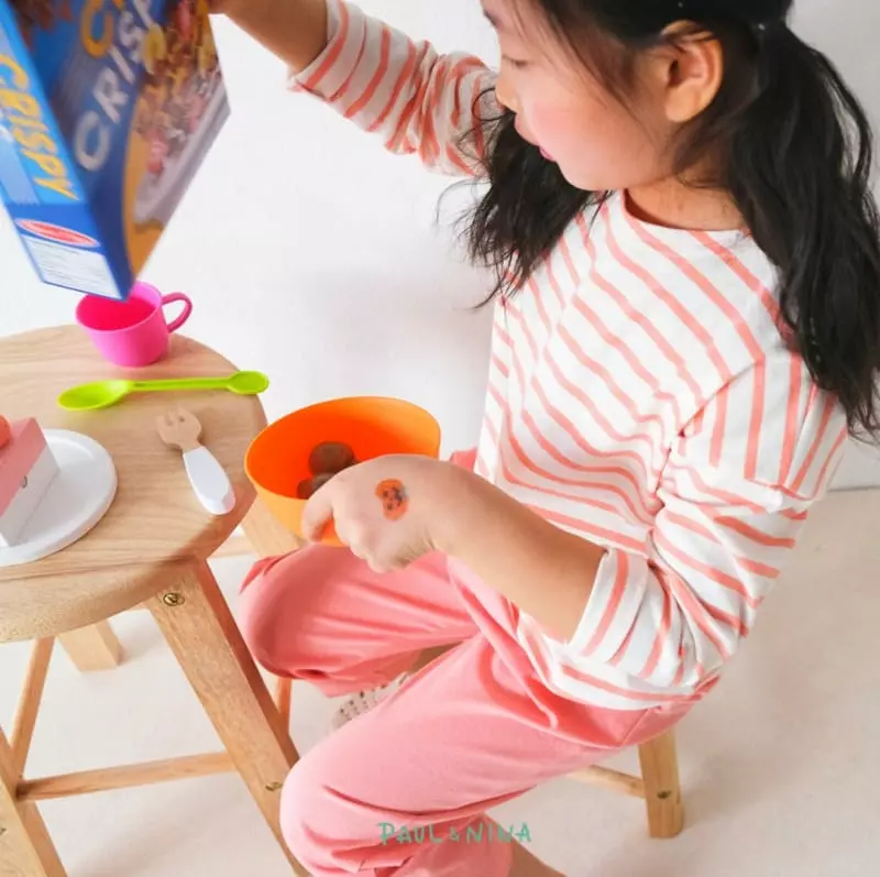 Paul & Nina - Korean Children Fashion - #kidzfashiontrend - Spring Pretty Stripes Tee - 7
