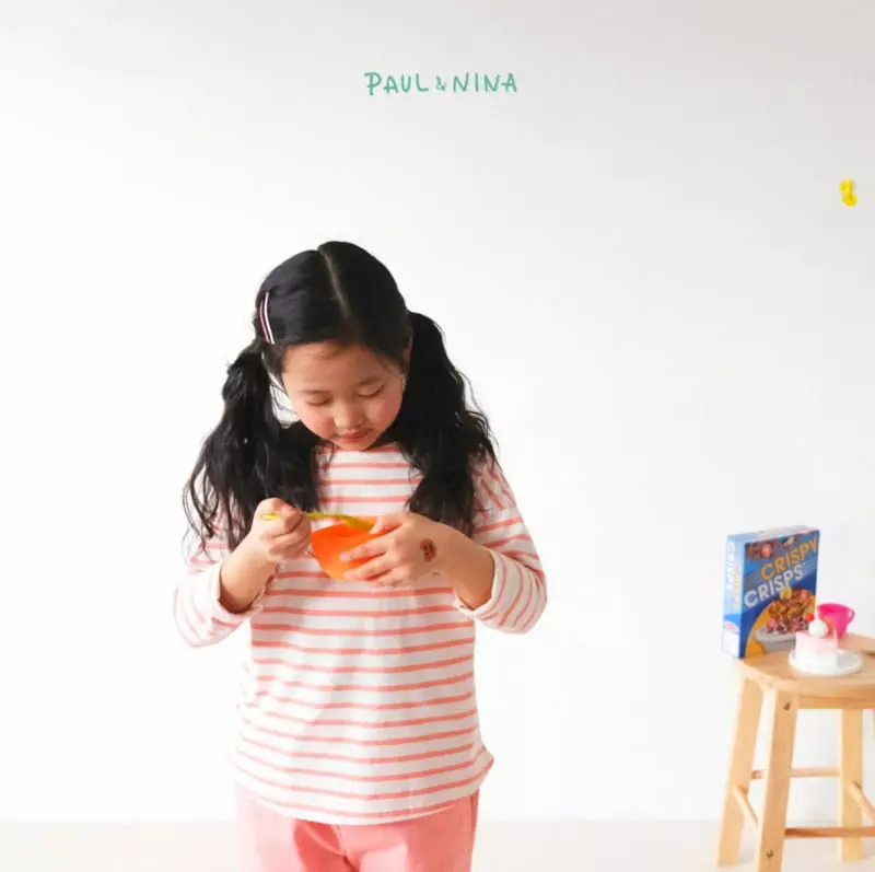 Paul & Nina - Korean Children Fashion - #littlefashionista - Spring Pretty Stripes Tee - 9