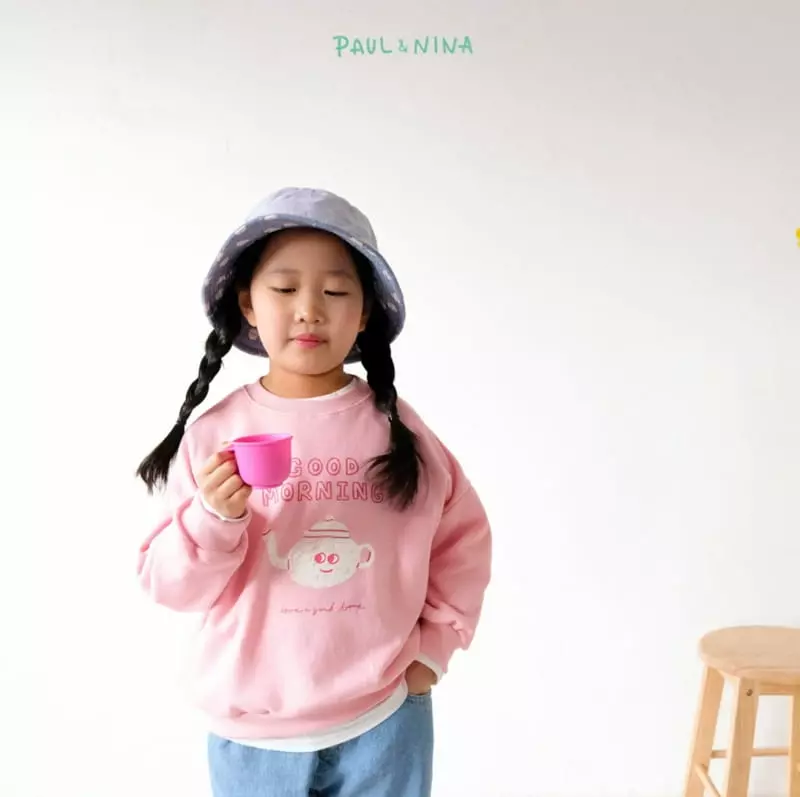 Paul & Nina - Korean Children Fashion - #todddlerfashion - Good Morning Sweatshirt