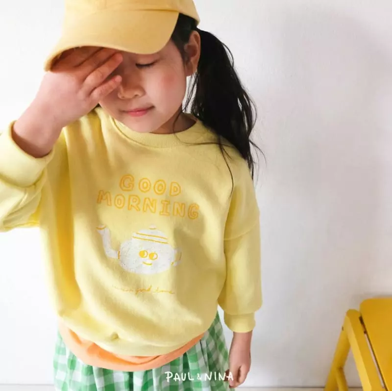 Paul & Nina - Korean Children Fashion - #toddlerclothing - Good Morning Sweatshirt - 2