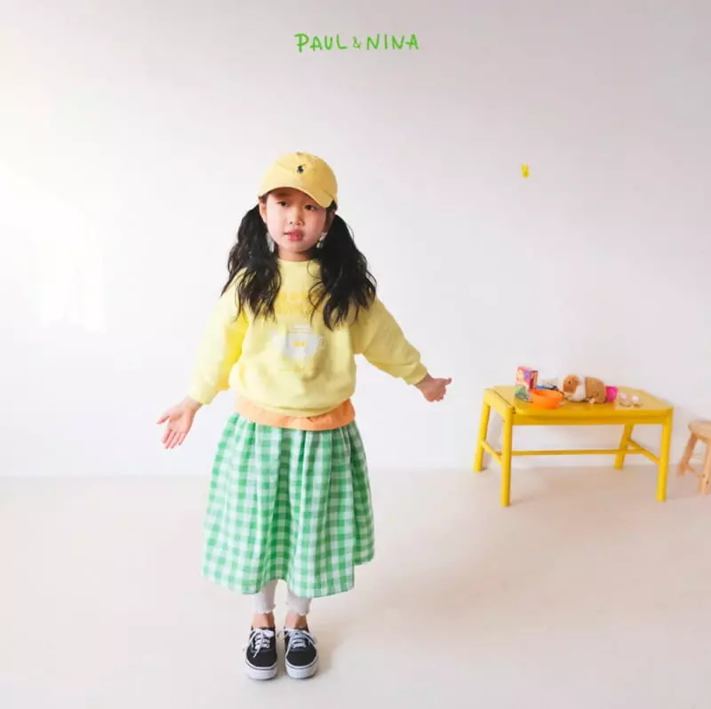 Paul & Nina - Korean Children Fashion - #toddlerclothing - Check Check Skirt
