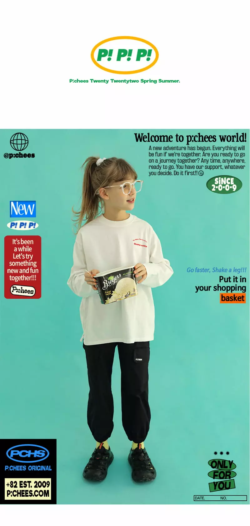 Peach-Cream - Korean Children Fashion - #childofig - Cony Tee