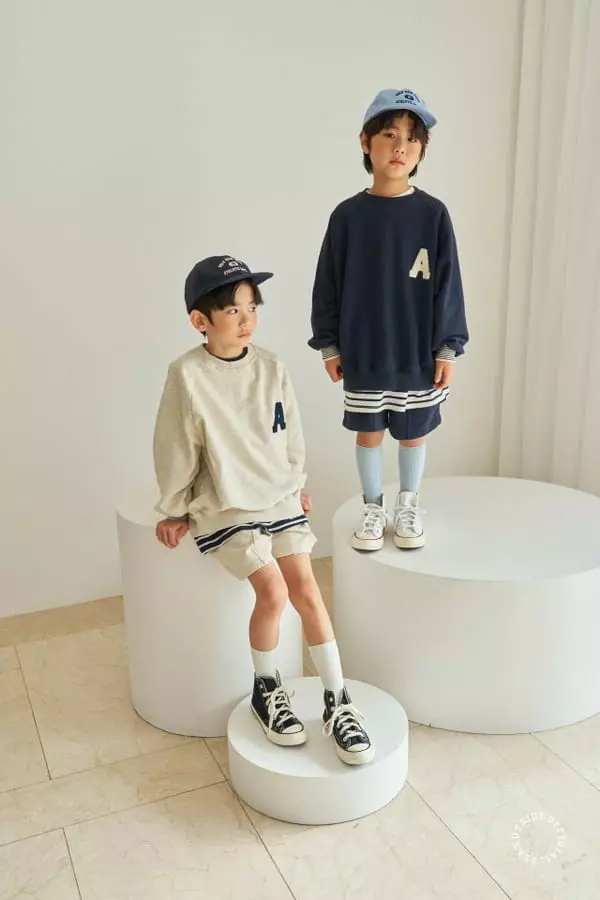Peanut - Korean Children Fashion - #discoveringself - Awesome Top Bottom Set - 2