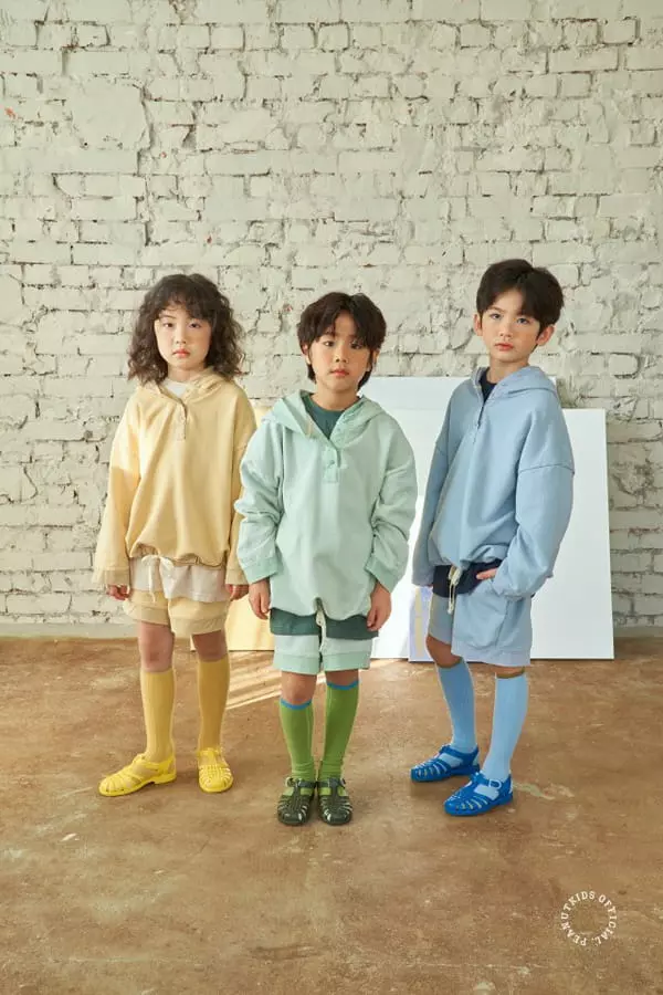 Peanut - Korean Children Fashion - #kidsshorts - Tom Boy Top Bottom Set - 3