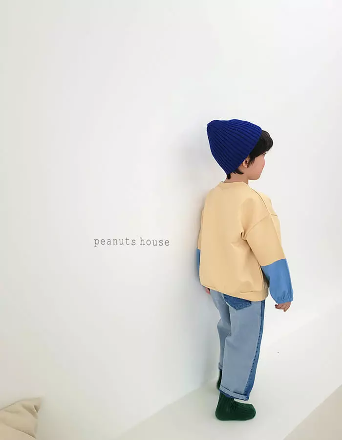 Peanuts - Korean Children Fashion - #childofig - Half Half Jeans - 8