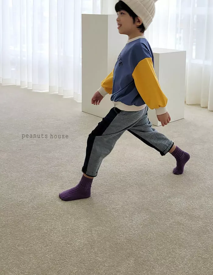 Peanuts - Korean Children Fashion - #childrensboutique - Half Half Jeans - 9
