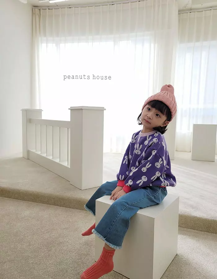 Peanuts - Korean Children Fashion - #childrensboutique - Rabbit Knit Tee - 6
