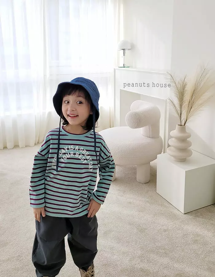 Peanuts - Korean Children Fashion - #discoveringself - Best Stripes Tee - 4