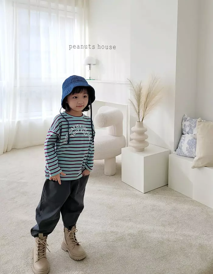Peanuts - Korean Children Fashion - #kidsshorts - Best Stripes Tee - 5