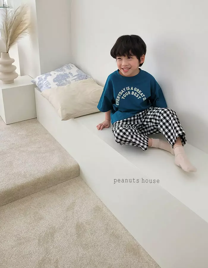 Peanuts - Korean Children Fashion - #kidsstore - Check Pants - 4