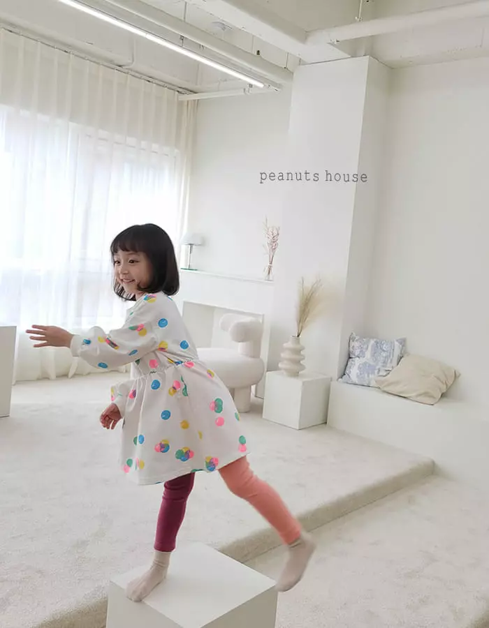 Peanuts - Korean Children Fashion - #magicofchildhood - Half Half Leggings - 3