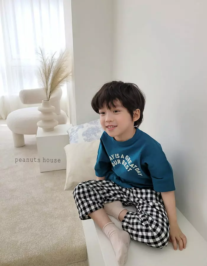 Peanuts - Korean Children Fashion - #minifashionista - Check Pants - 8