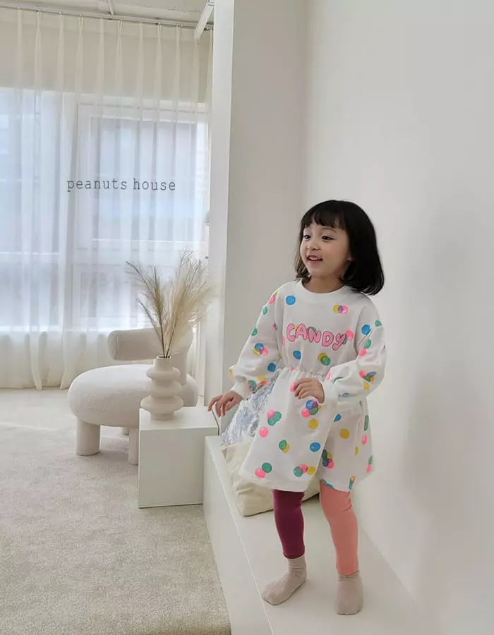 Peanuts - Korean Children Fashion - #magicofchildhood - Half Half Leggings - 4
