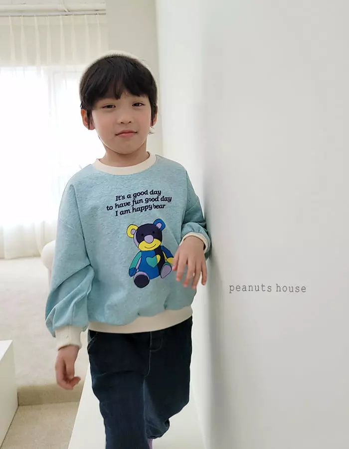 Peanuts - Korean Children Fashion - #minifashionista - Happy Bear Tee - 3