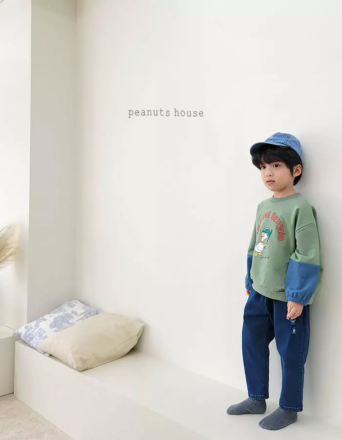 Peanuts - Korean Children Fashion - #minifashionista - Vintage Jeans