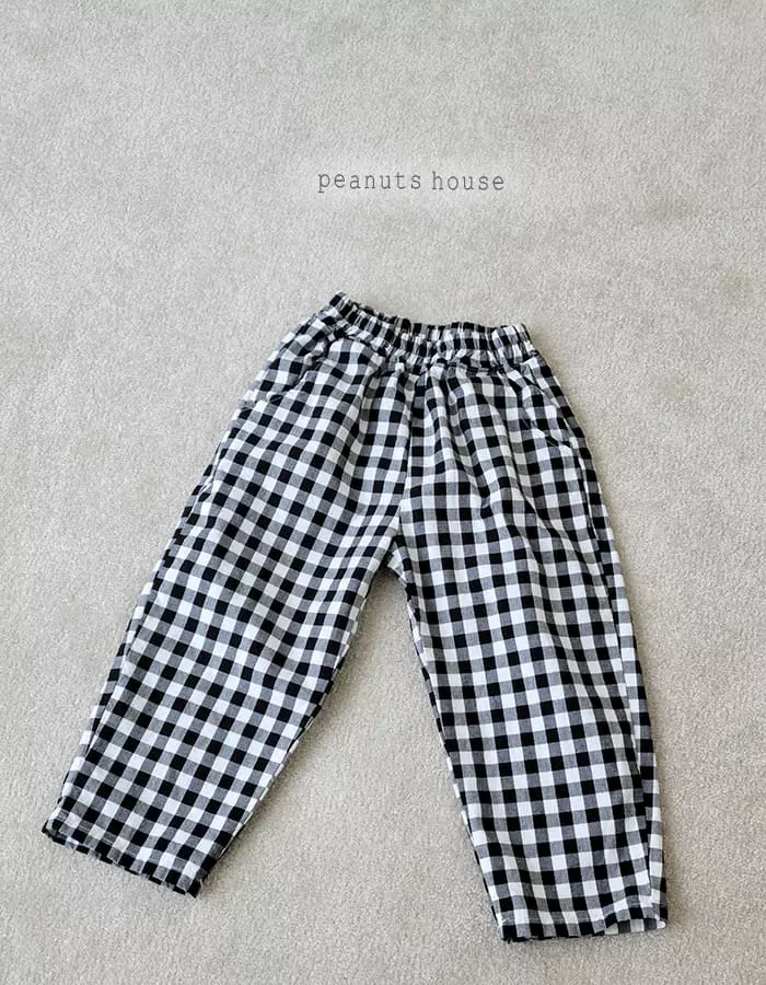 Peanuts - Korean Children Fashion - #prettylittlegirls - Check Pants - 9