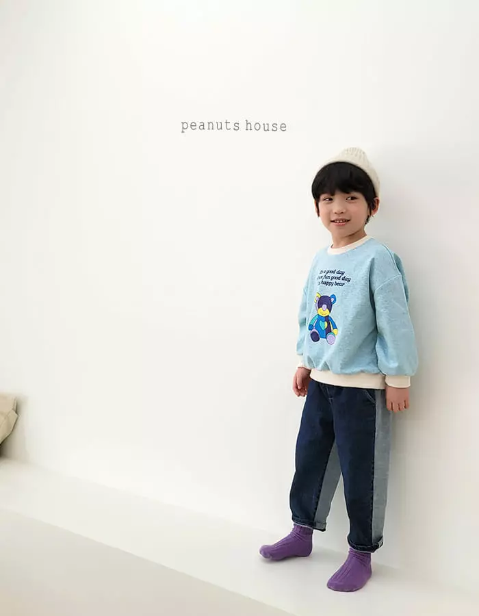 Peanuts - Korean Children Fashion - #prettylittlegirls - Half Half Jeans - 6