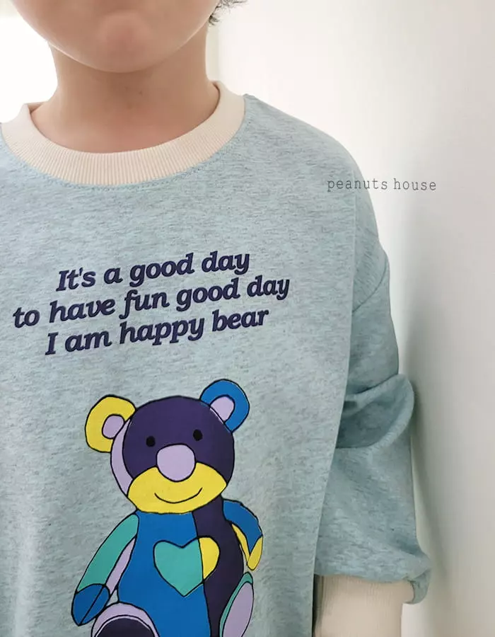 Peanuts - Korean Children Fashion - #minifashionista - Happy Bear Tee - 4