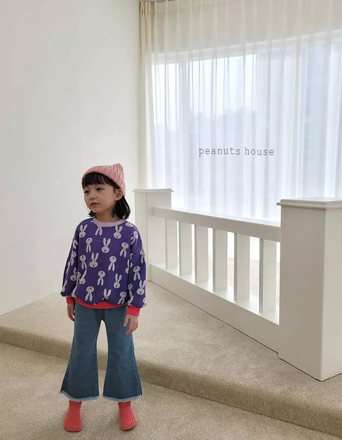 Peanuts - Korean Children Fashion - #prettylittlegirls - Rabbit Knit Tee - 3