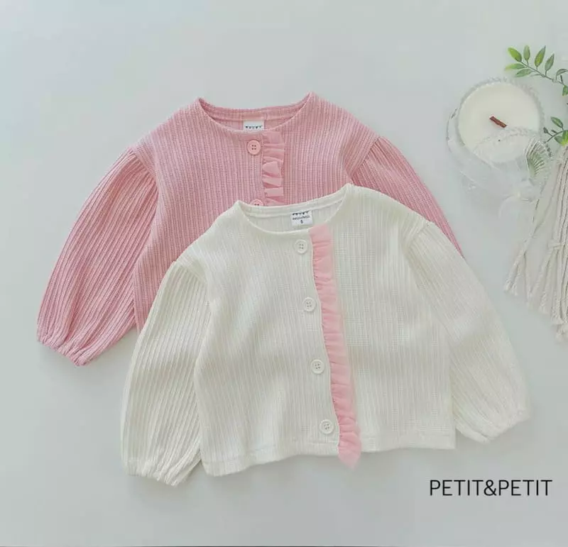 Petit & Petit - Korean Children Fashion - #childofig - Frill Cardigan - 12