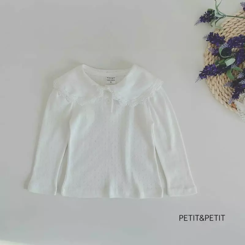 Petit & Petit - Korean Children Fashion - #childofig - Eyelet Blouse - 10