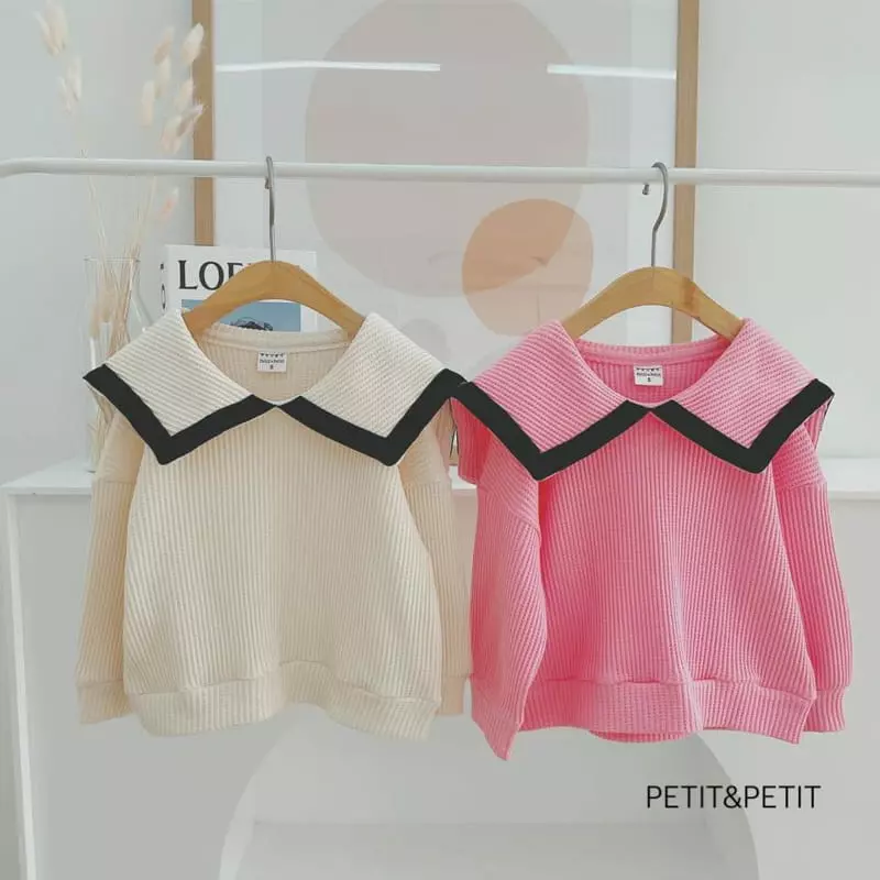 Petit & Petit - Korean Children Fashion - #childofig - Waffle Sailor Tee - 12