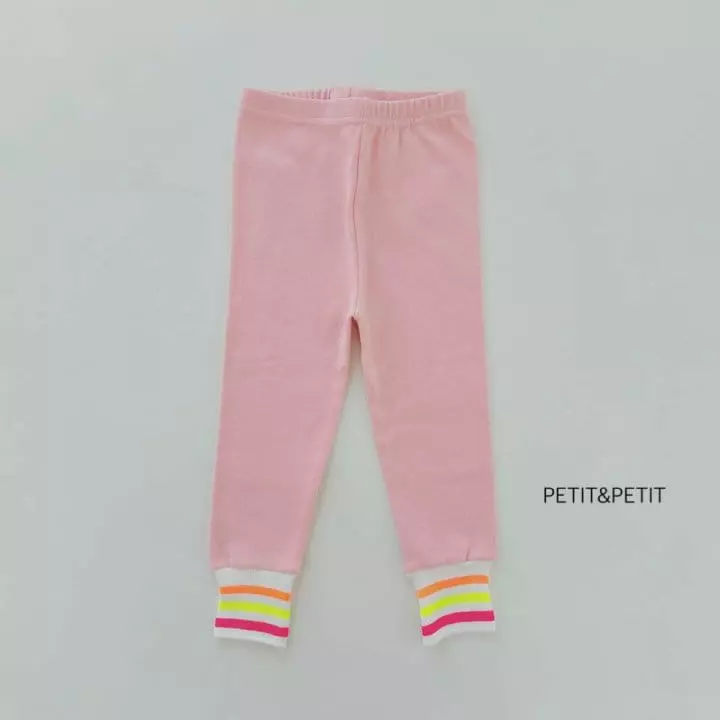 Petit & Petit - Korean Children Fashion - #designkidswear - Neon Banding Leggings - 4
