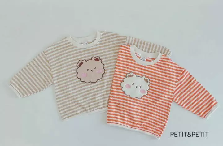 Petit & Petit - Korean Children Fashion - #discoveringself - Bichon Stripes Piping Tee - 3