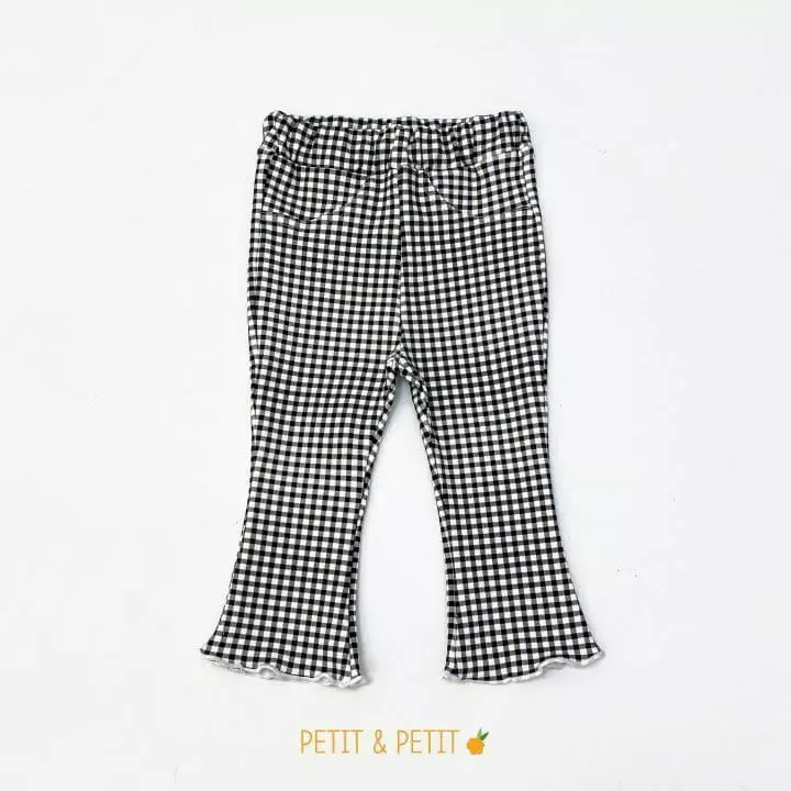 Petit & Petit - Korean Children Fashion - #discoveringself - Check Wide Pants