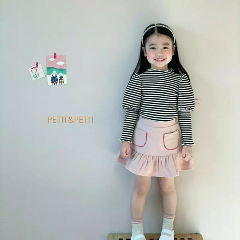 Petit & Petit - Korean Children Fashion - #discoveringself - Stripes Puff Tee