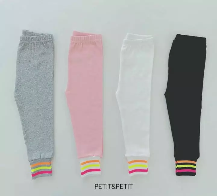 Petit & Petit - Korean Children Fashion - #fashionkids - Neon Banding Leggings - 5