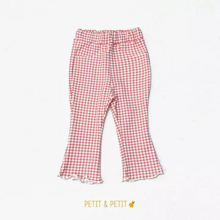 Petit & Petit - Korean Children Fashion - #fashionkids - Check Wide Pants - 2