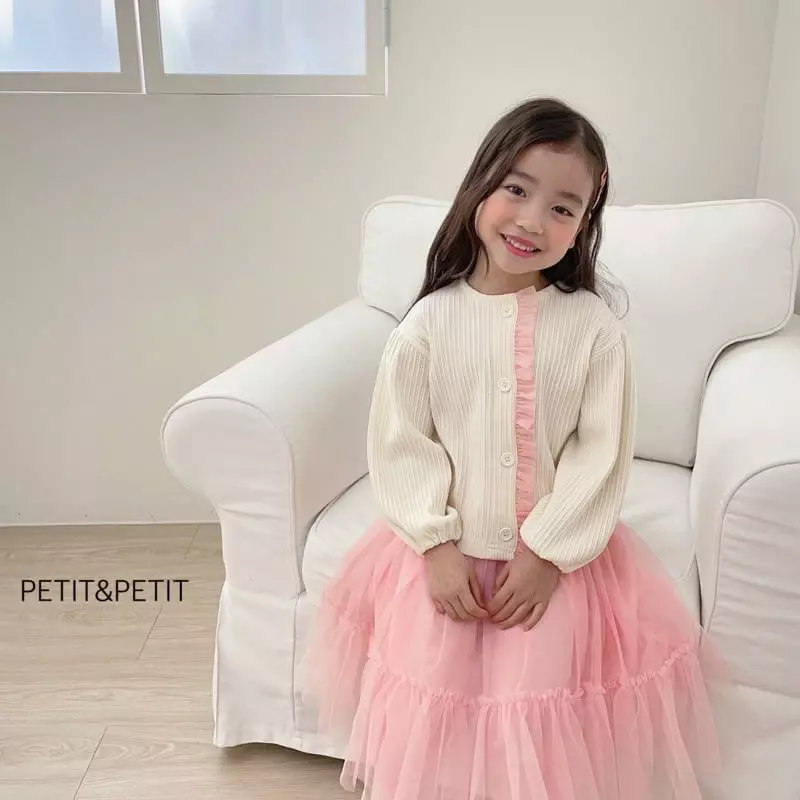 Petit & Petit - Korean Children Fashion - #fashionkids - Frill Cardigan - 4