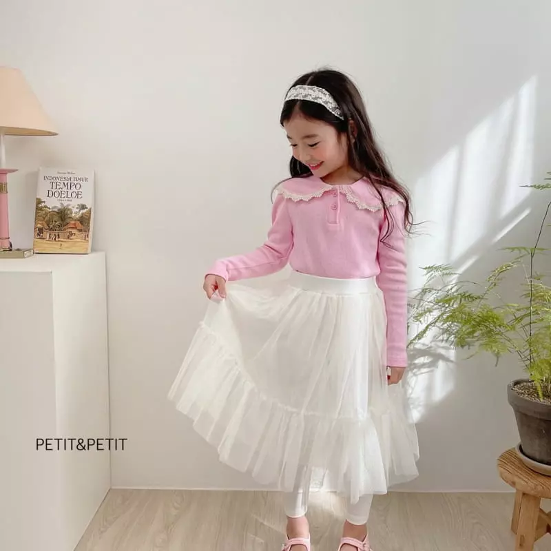 Petit & Petit - Korean Children Fashion - #kidsshorts - Eyelet Blouse - 2