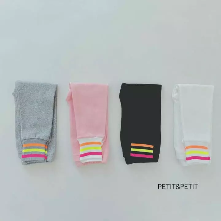 Petit & Petit - Korean Children Fashion - #kidsshorts - Neon Banding Leggings - 6