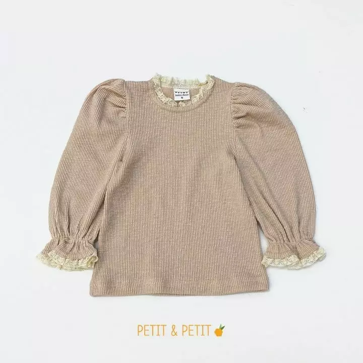 Petit & Petit - Korean Children Fashion - #fashionkids - Lace Rib Tee - 4