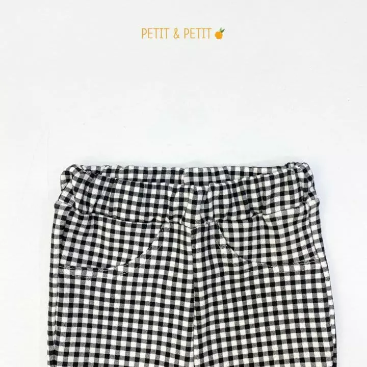 Petit & Petit - Korean Children Fashion - #kidsshorts - Check Wide Pants - 4