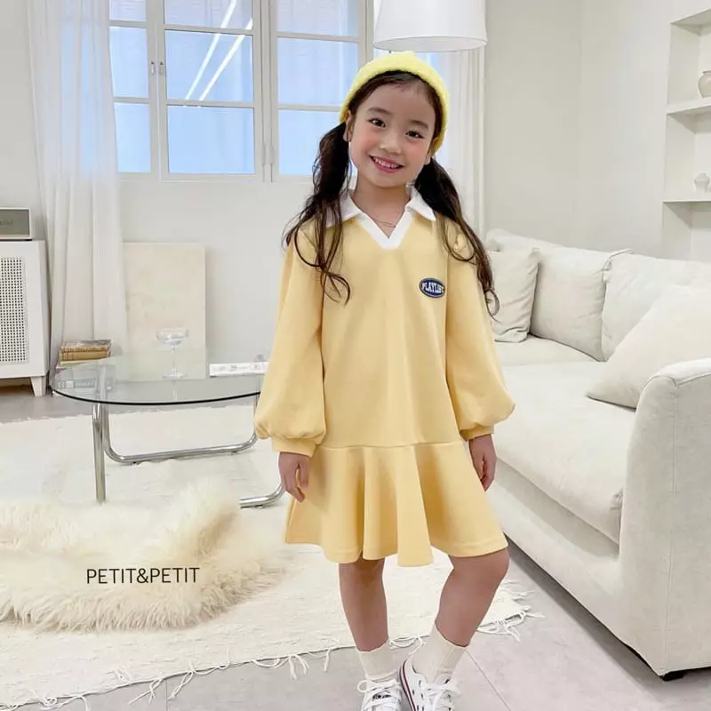 Petit & Petit - Korean Children Fashion - #kidzfashiontrend - Plare Collar One-piece