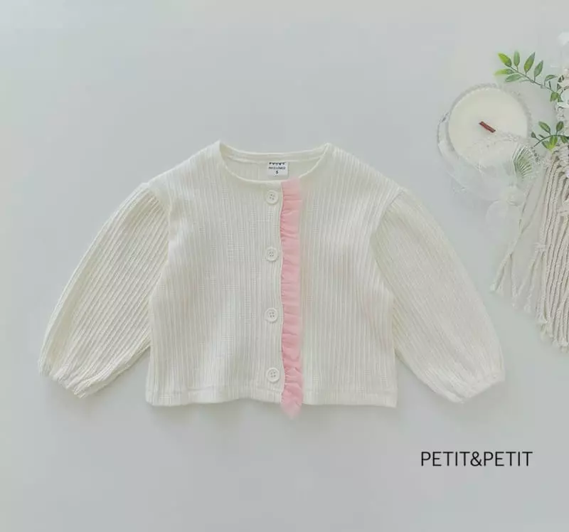 Petit & Petit - Korean Children Fashion - #minifashionista - Frill Cardigan - 10