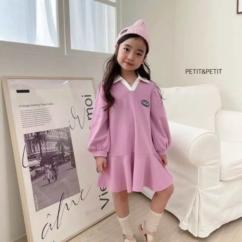 Petit & Petit - Korean Children Fashion - #todddlerfashion - Plare Collar One-piece - 7