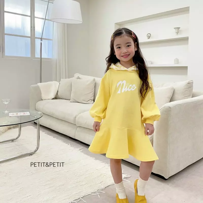 Petit & Petit - Korean Children Fashion - #toddlerclothing - Nice Hoody One-piece - 2