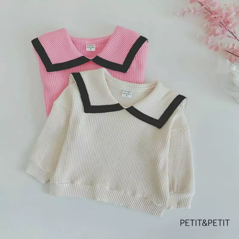 Petit & Petit - Korean Children Fashion - #toddlerclothing - Waffle Sailor Tee - 10